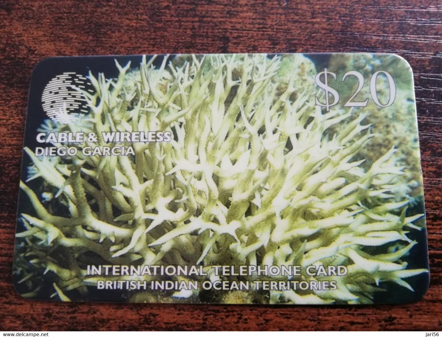 DIEGO GARCIA 4X  $10,-  4X  $20,-1X$50, 1X$100,-   DGA-R-27- DGA-R-36  CORALS OF TE CHAGOS / MINT   CARDS   **5623**