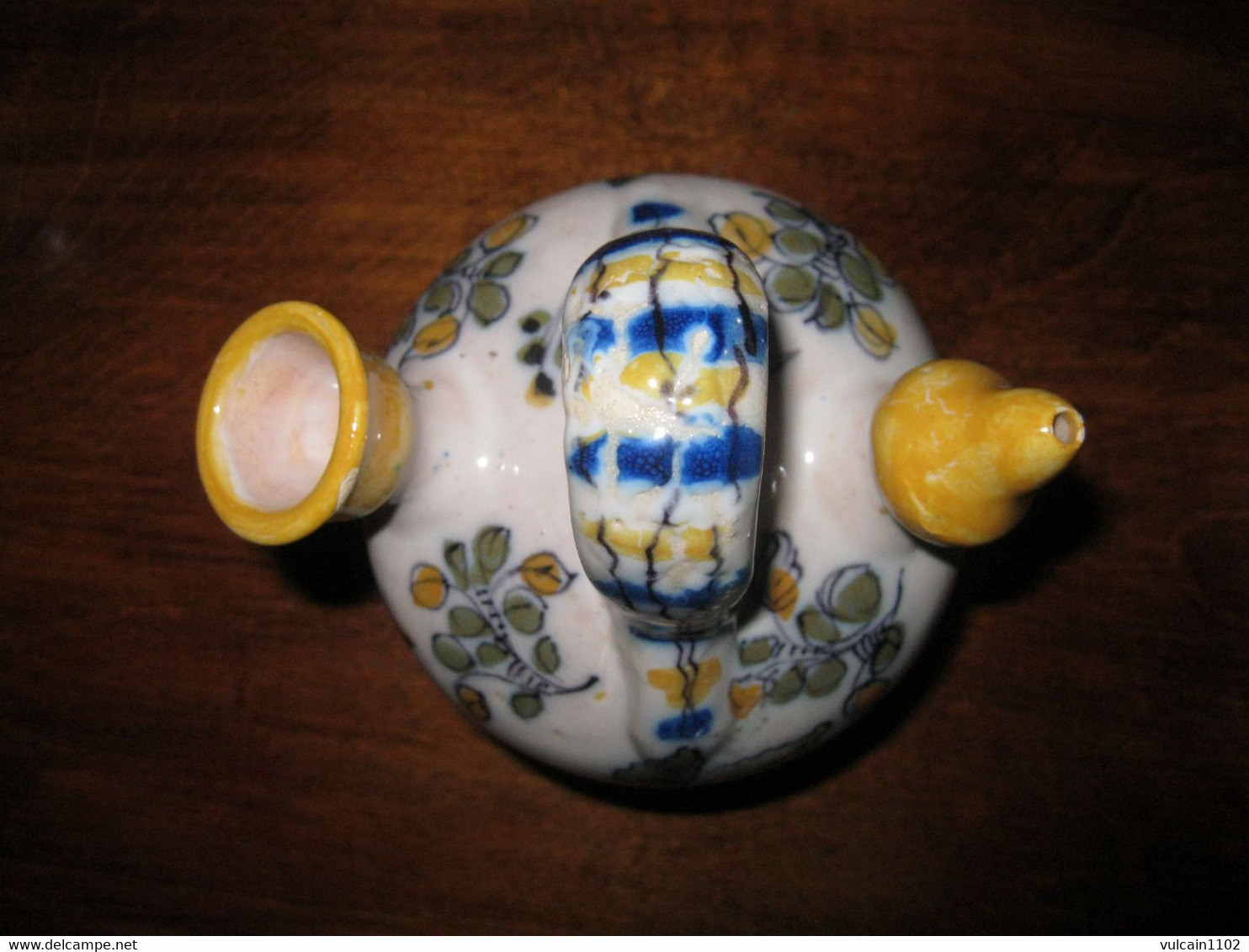 GARGOULETTE DITE CANTIR EN TERRE CUITE FAIENCE DE TALAVERA ESPAGNE