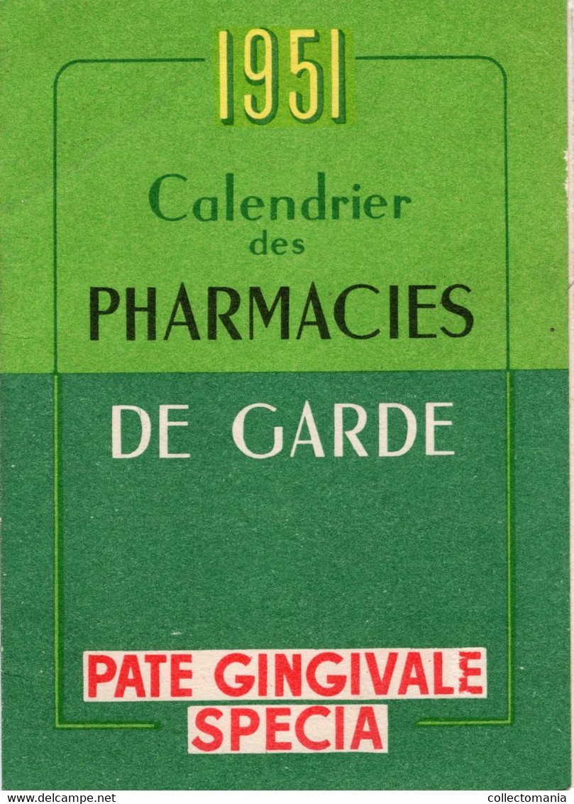 1 Carte Pliante  1 CP  Gibb"s Elphant Jacques Nam 1 Poster Stamp Givasan Zahnpasta   Pate Gingivale Calendrier 1951 - Unclassified
