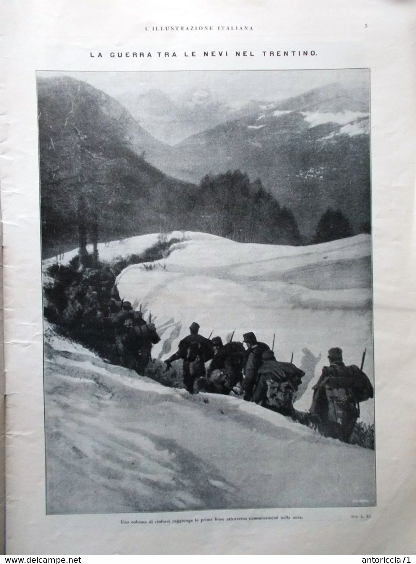 L'illustrazione Italiana 2 Gennaio 1916 WW1 Natale Macedonia Cadorna Guevghelì - Guerre 1914-18