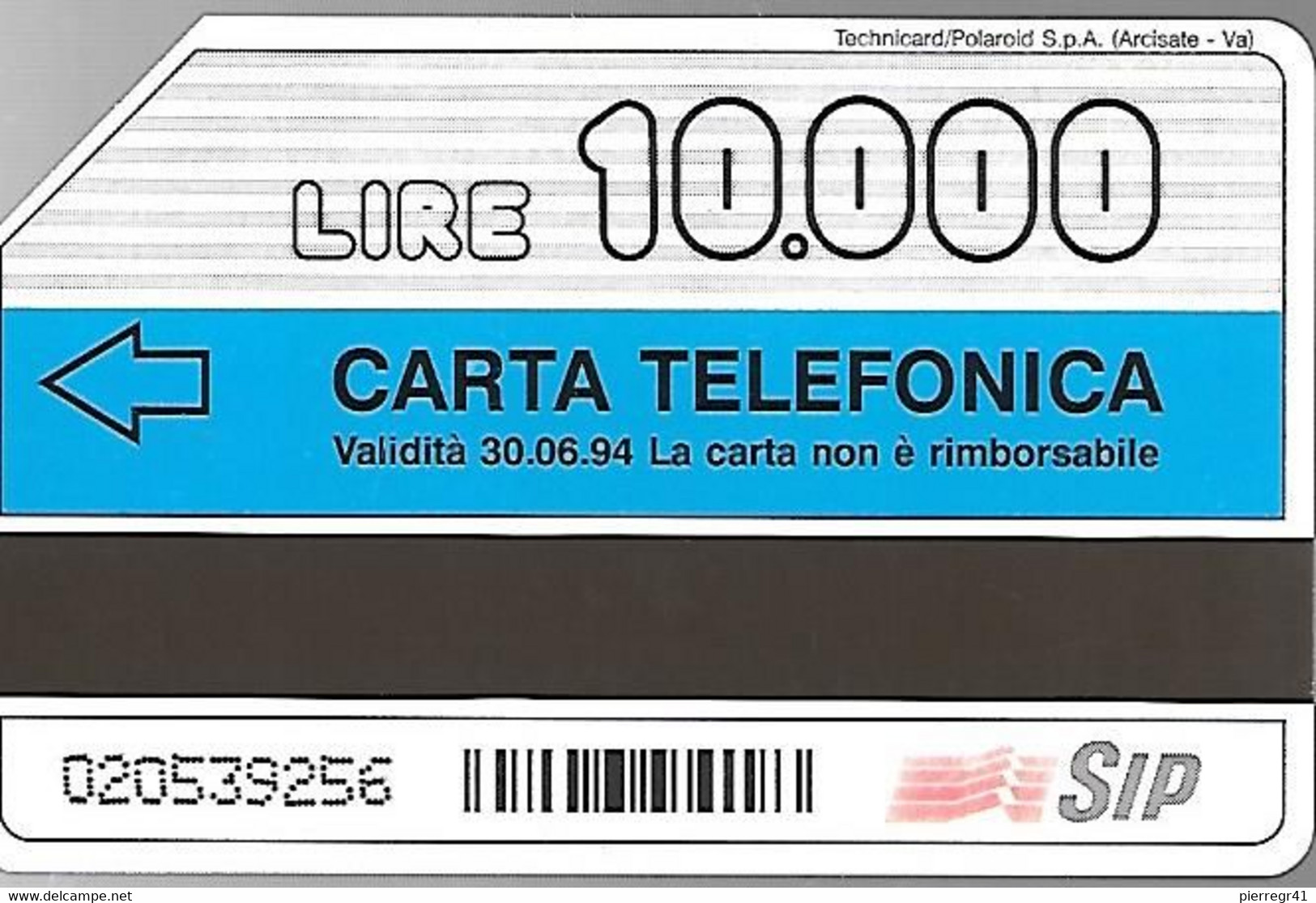 CARTE -ITALIE-Serie Pubblishe Figurate-Catalogue Golden-10000L-SARDEGNA-N°238-30/06/94-Tep -Utilisé-TBE-RARE - Públicas Precursores