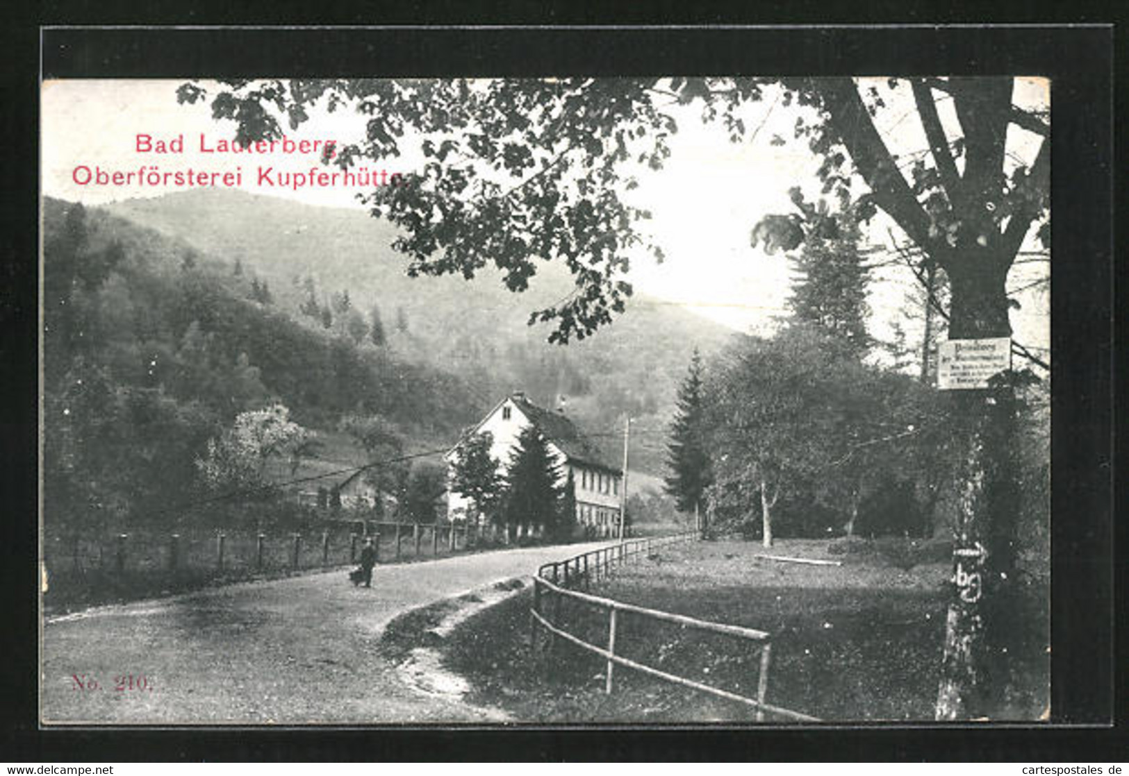 AK Bad Lauterberg, Blick Auf Die Oberförsterei Kupferhütte - Bad Lauterberg