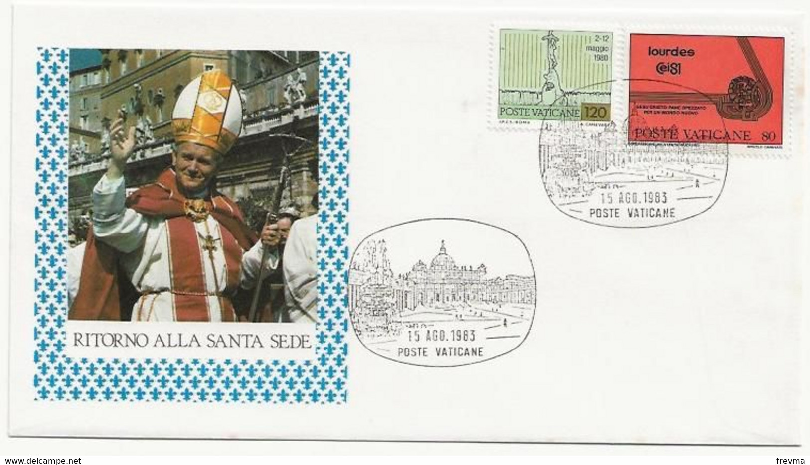 Lettre Vatican Le Pape - Franking Machines (EMA)