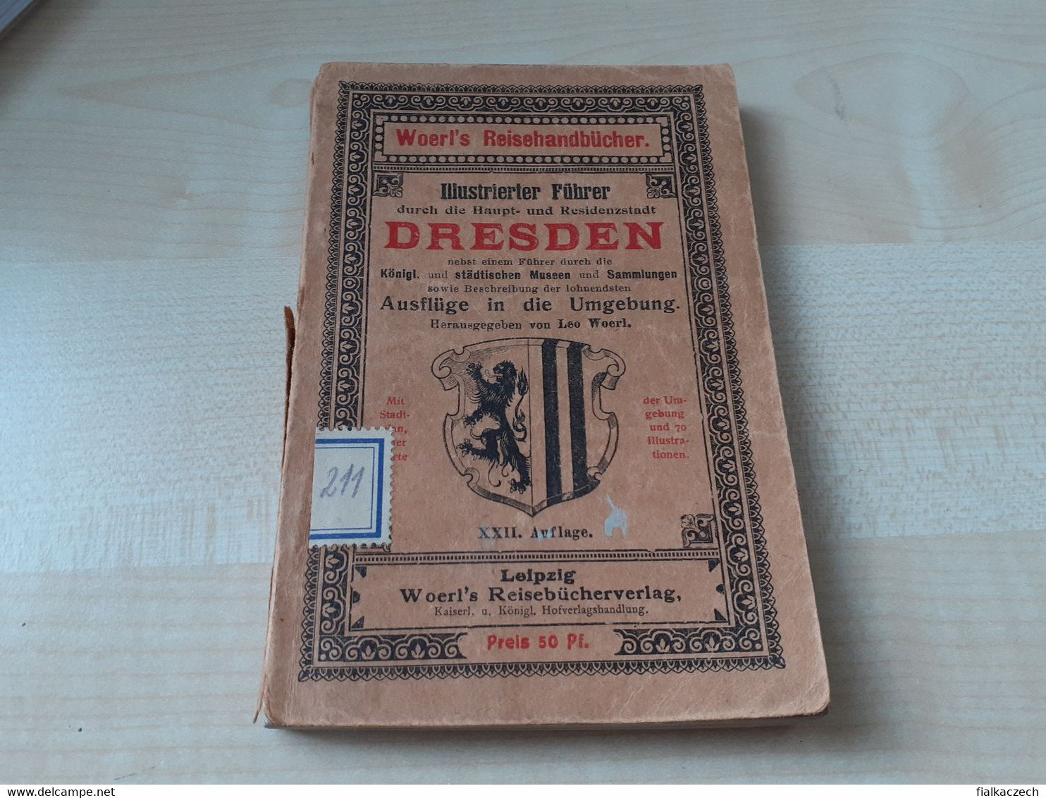 Tour Guide, Illustrierter Führer, Dresden, Germany, Saxony, Leo Woerl, Leipzig Woerl's Reisebücherverlag - Zonder Classificatie