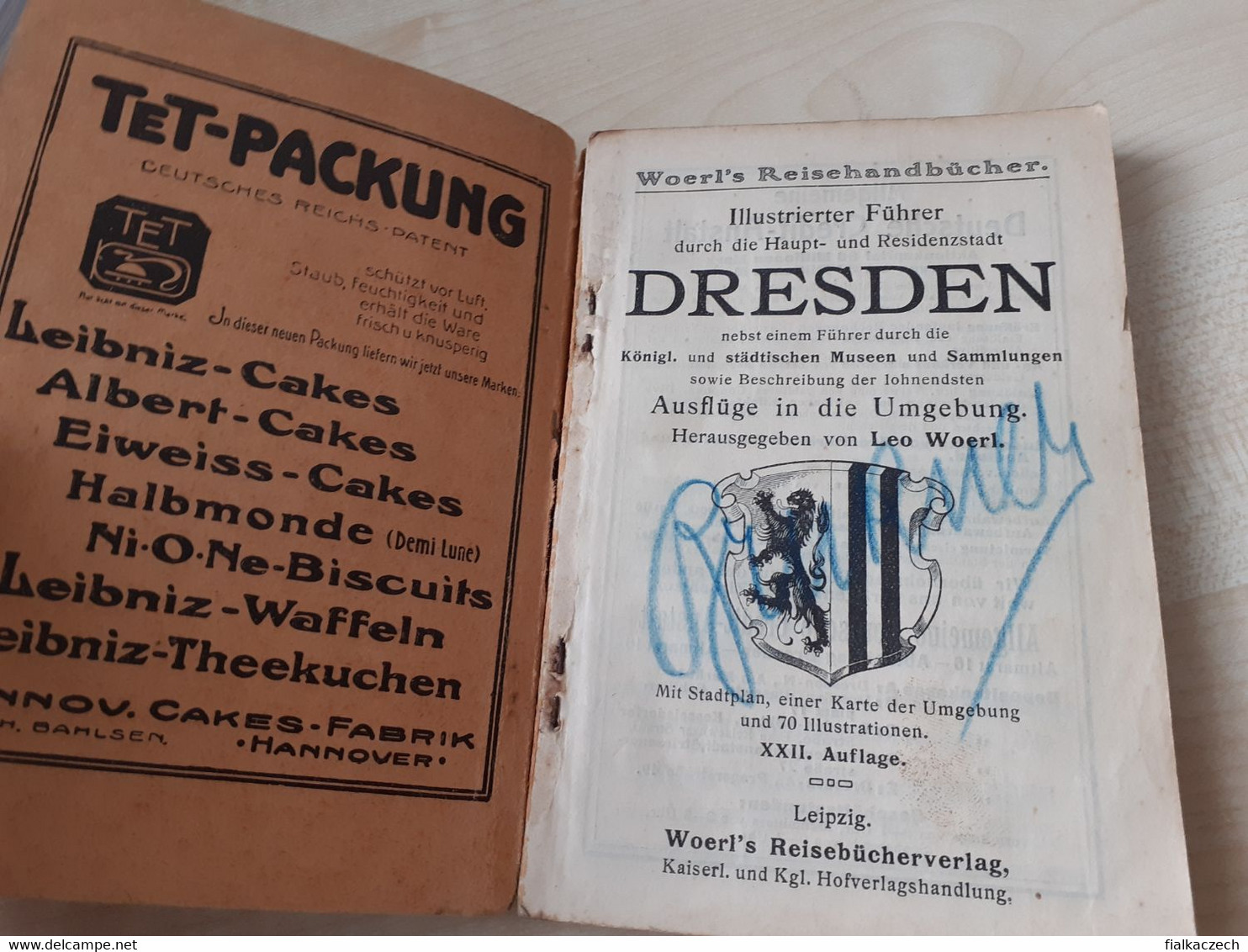 Tour Guide, Illustrierter Führer, Dresden, Germany, Saxony, Leo Woerl, Leipzig Woerl's Reisebücherverlag - Zonder Classificatie