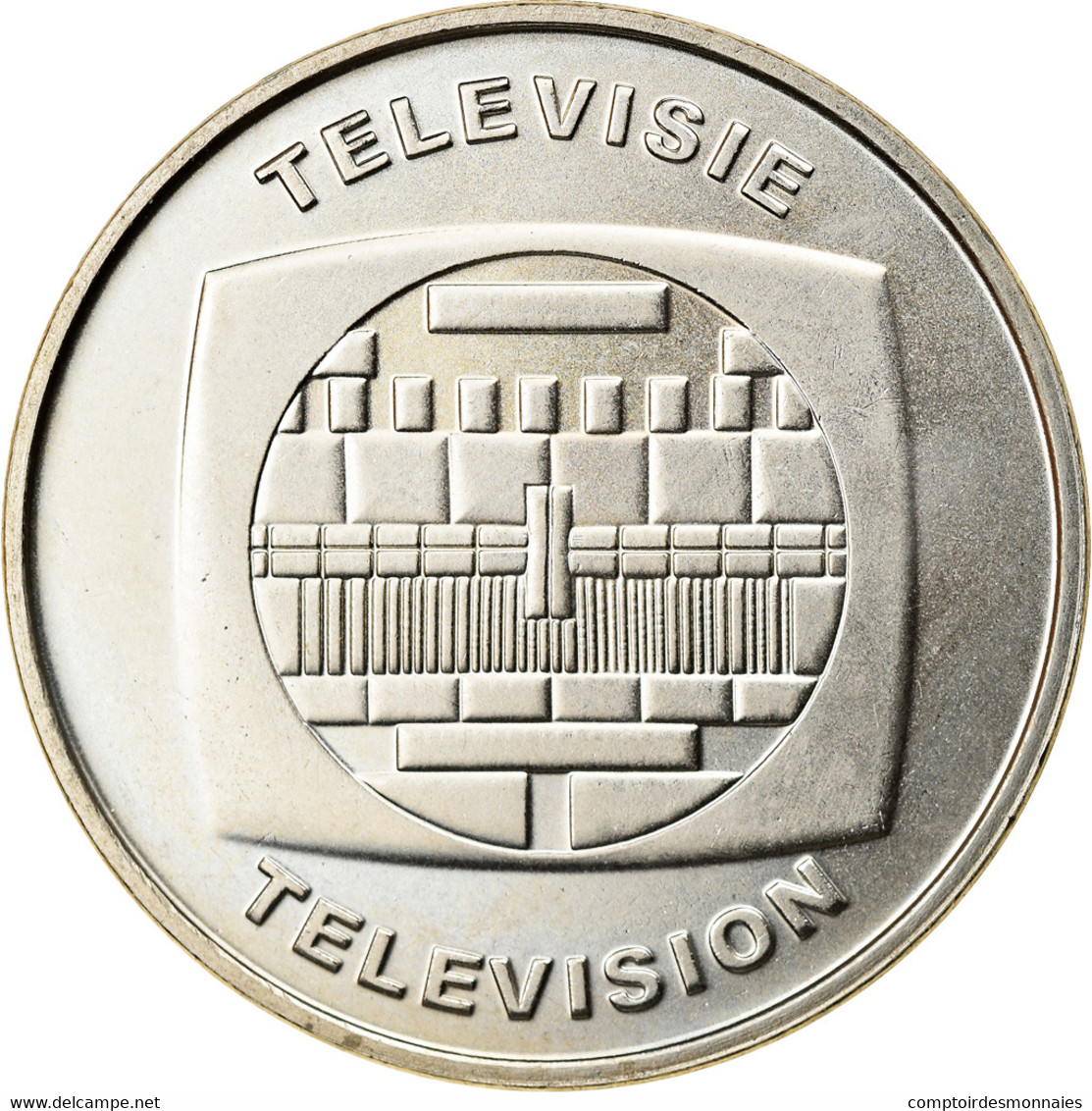 Belgique, Jeton, 150 Ans, Télévision, Society, 2003, SPL, Copper-nickel - Autres & Non Classés