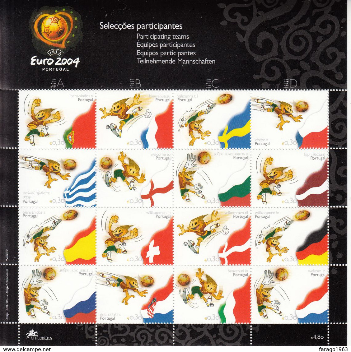2004 Portugal 66 Stamps  + 16 S/s At 75% Face Value MNH - Autres & Non Classés