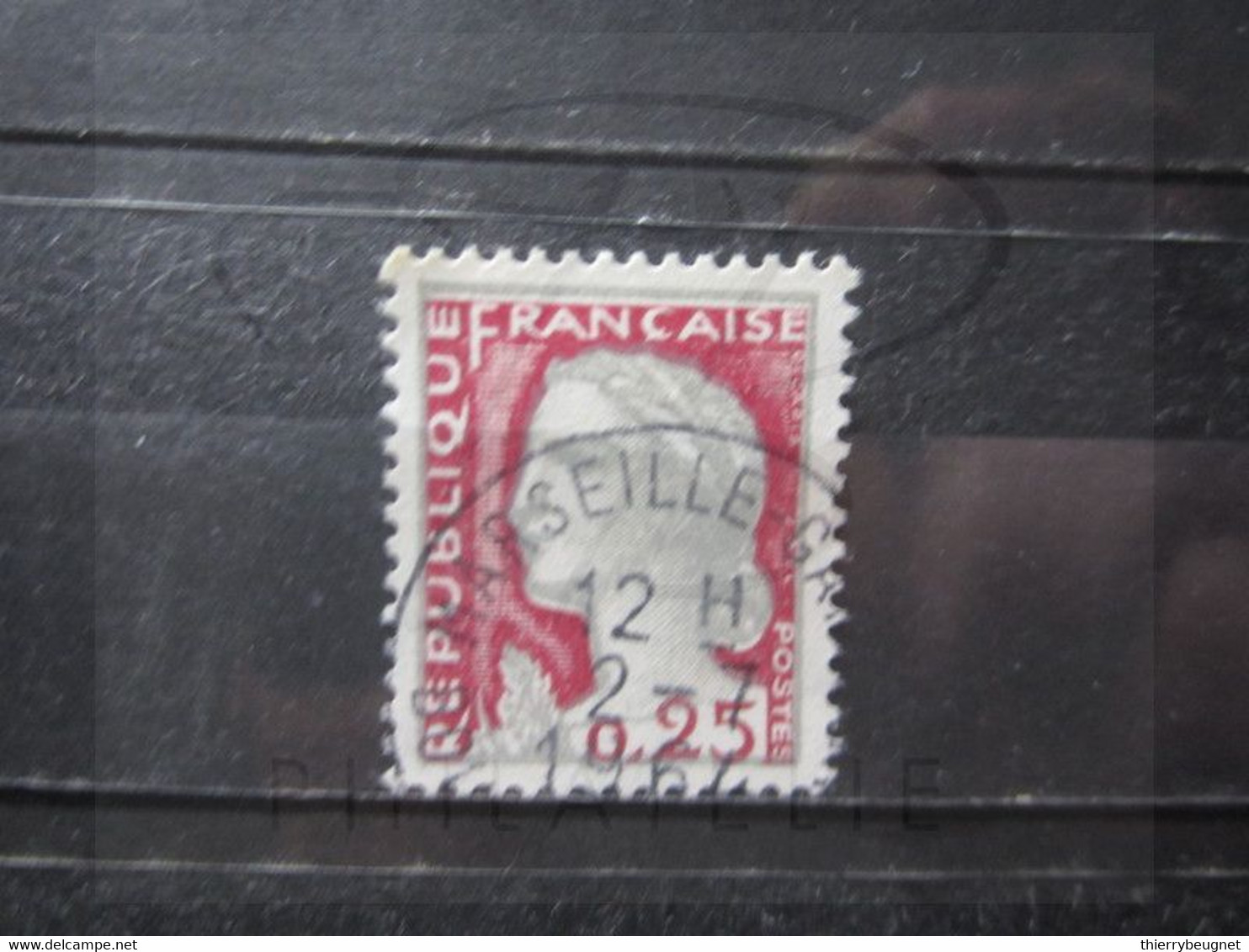 VEND BEAU TIMBRE DE FRANCE N° 1263 , OBLITERATION " MARSEILLE " !!! (a) - 1960 Marianne De Decaris