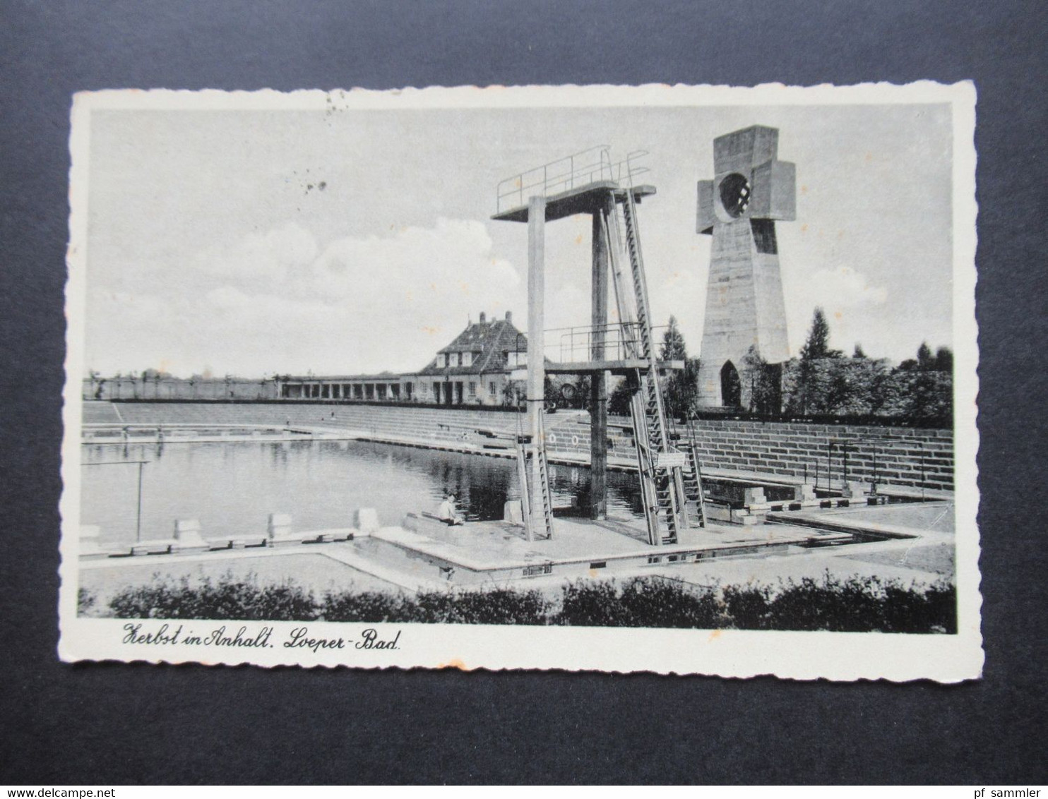 AK / Feldpost AK Mit SST Zerbst Vom 8.7.1940 Foto AK Zerbst In Anhalt Loeper Bad Mit Hakenkreuz Denkmal - Zerbst