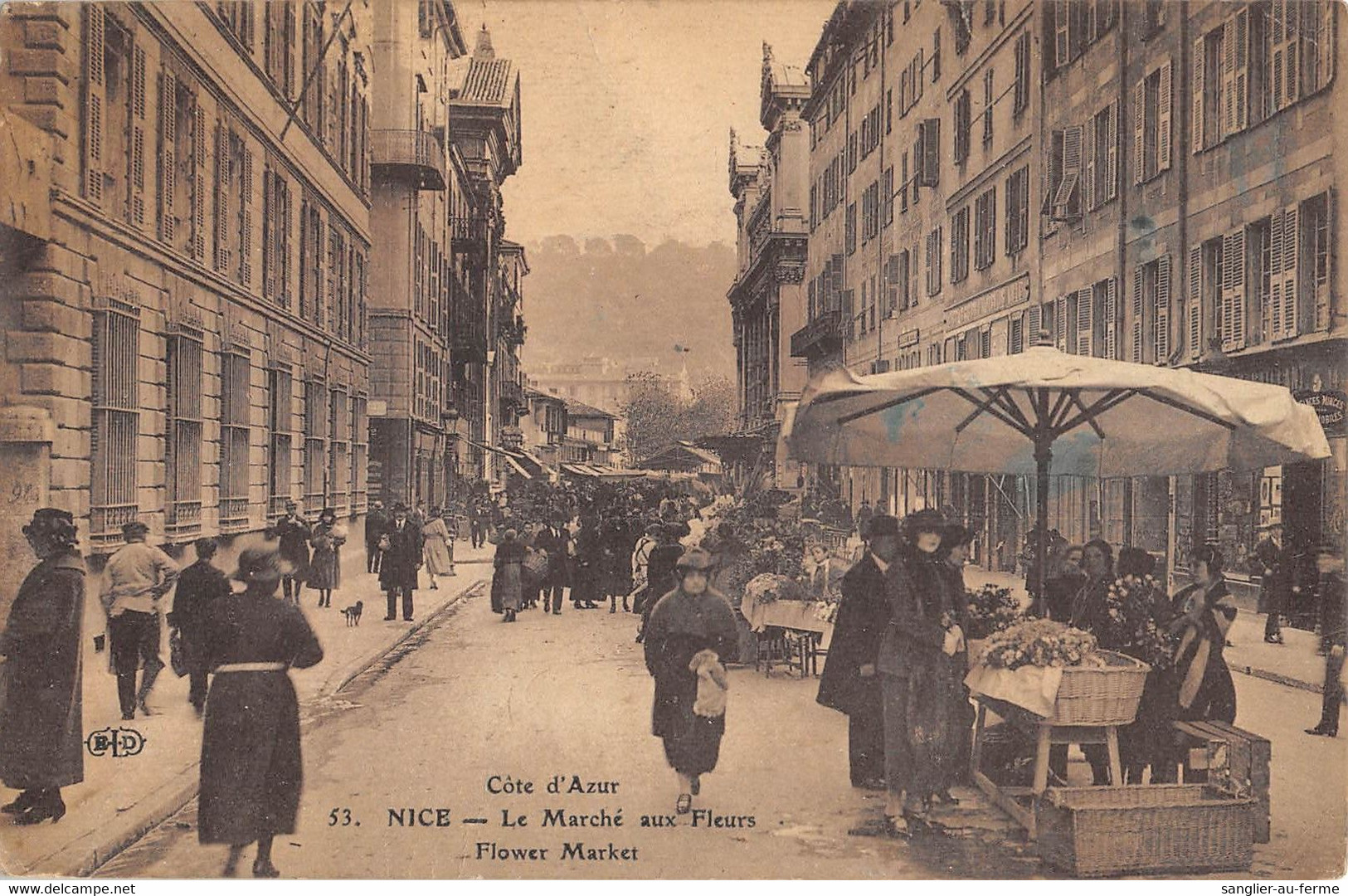 CPA 06 NICE LE MARCHE AUX FLEURS - Marchés, Fêtes