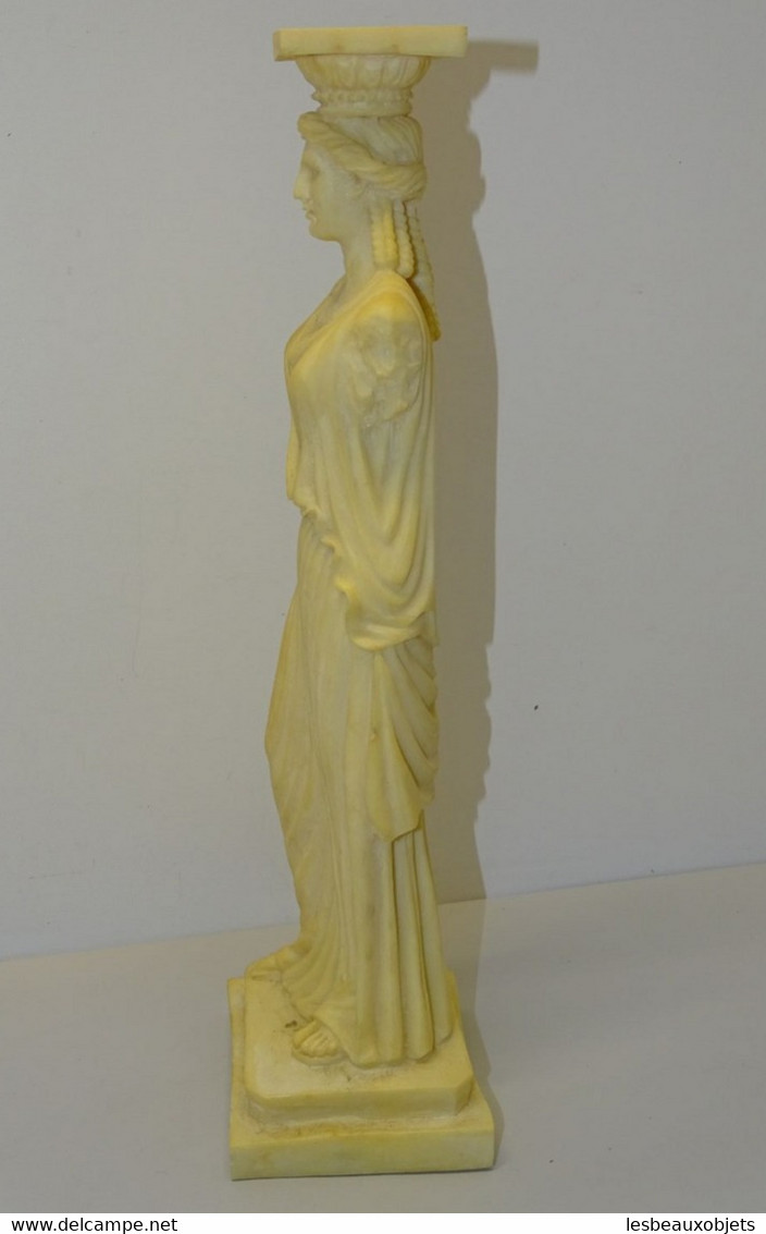 STATUE COLONNE STATUE CARIATIDE KAPYATIE RESINE SOUVENIR GRECE DEESSE GRECQUE PIERIA GREECE COLLECTION DECO VITRINE