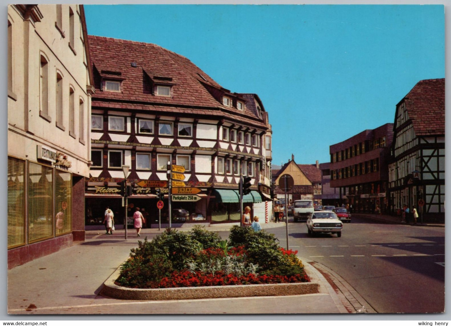 Höxter - Westerbachstraße Und Marktstraße 1   Mit Opel Rekord C Hanomag Transporter Und VW 1600 - Hoexter