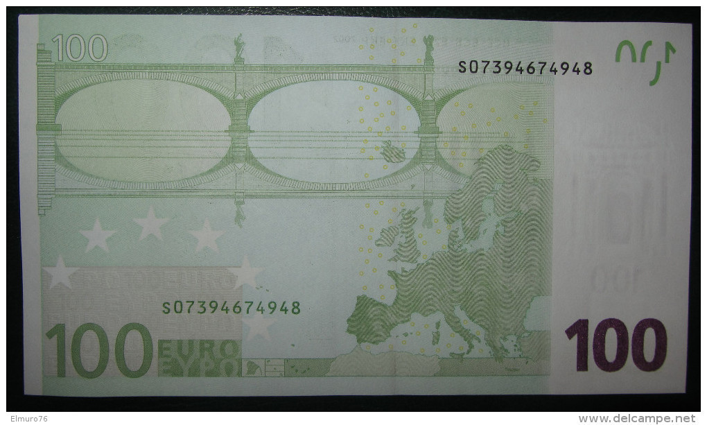 100 EURO  J008H2 Italy Serie S DUISENBERG Perfect UNC - 100 Euro