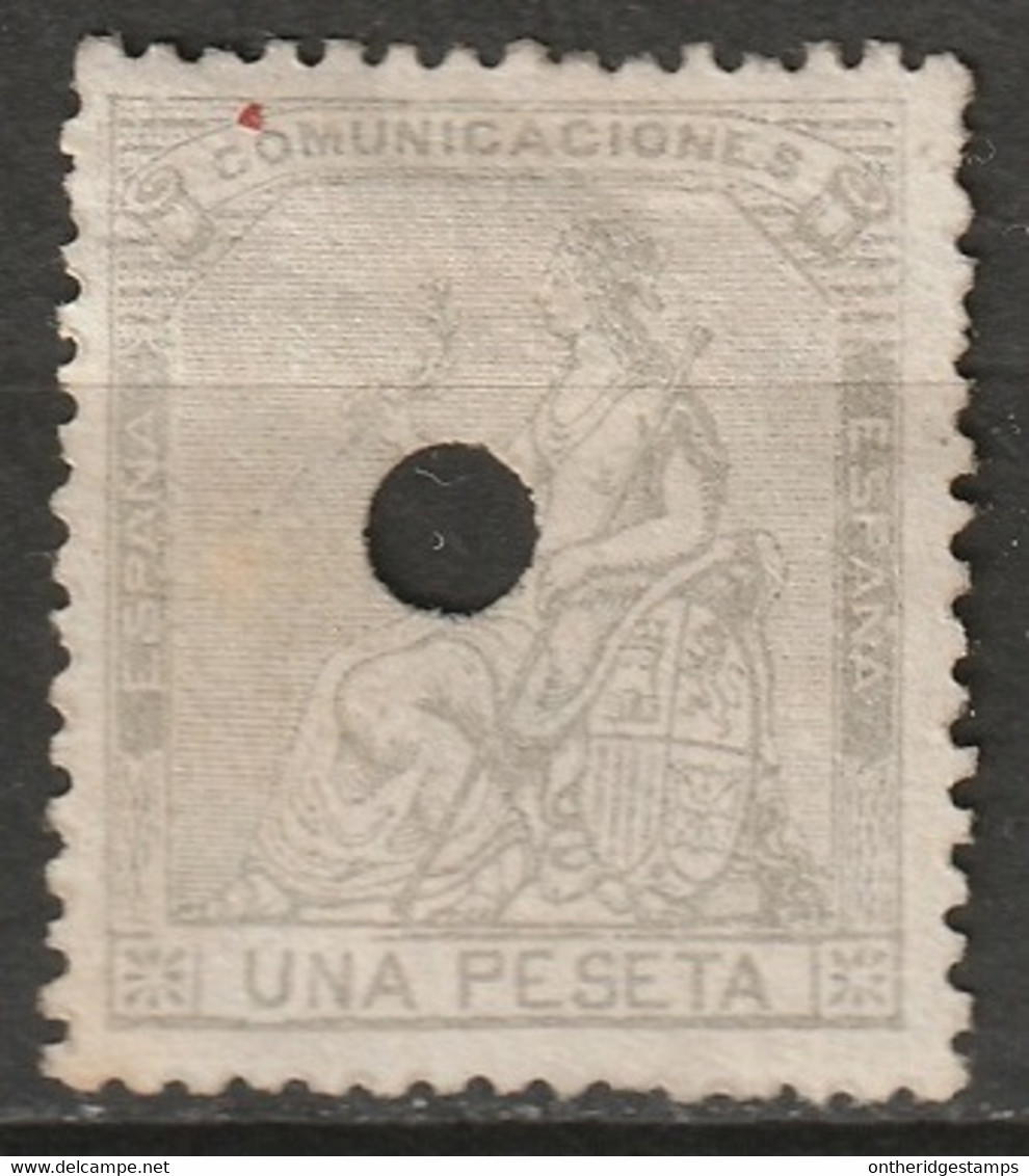 Spain 1873 Sc 198  Telegraph Cancel - Oblitérés