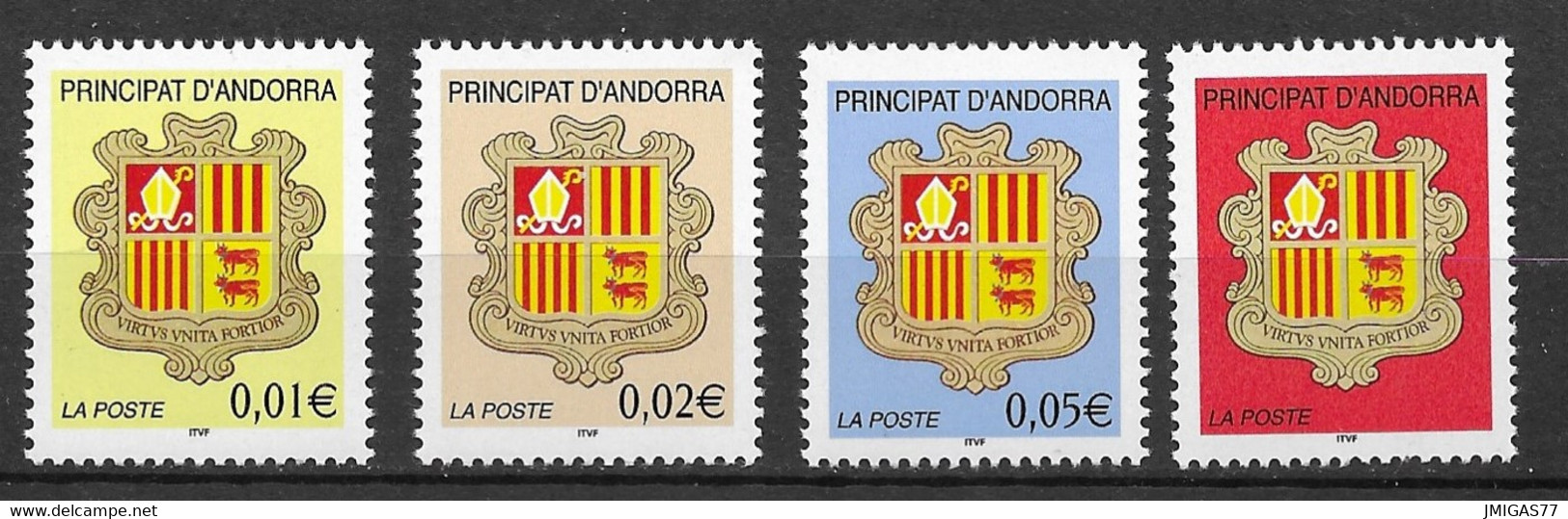 Andorre Français N° 555-558 - Nuevos