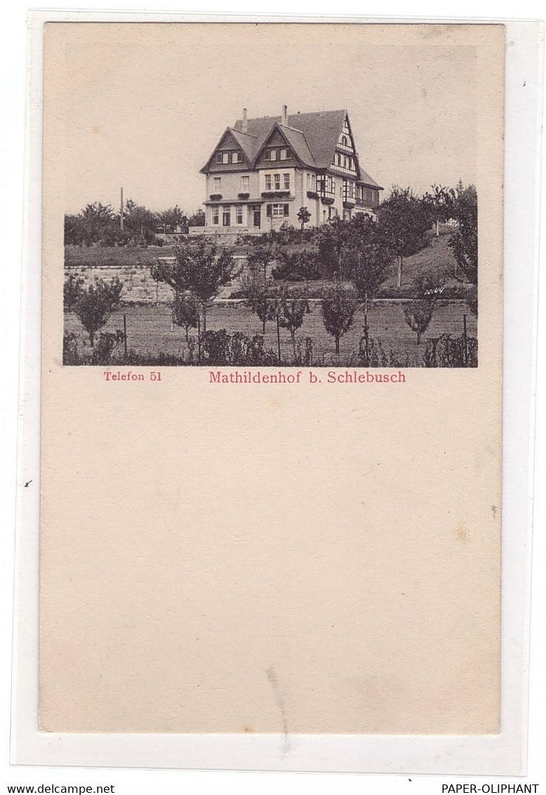 5090 LEVERKUSEN - MATHILDENHOF, Der Mathildenhof, 1914 - Leverkusen