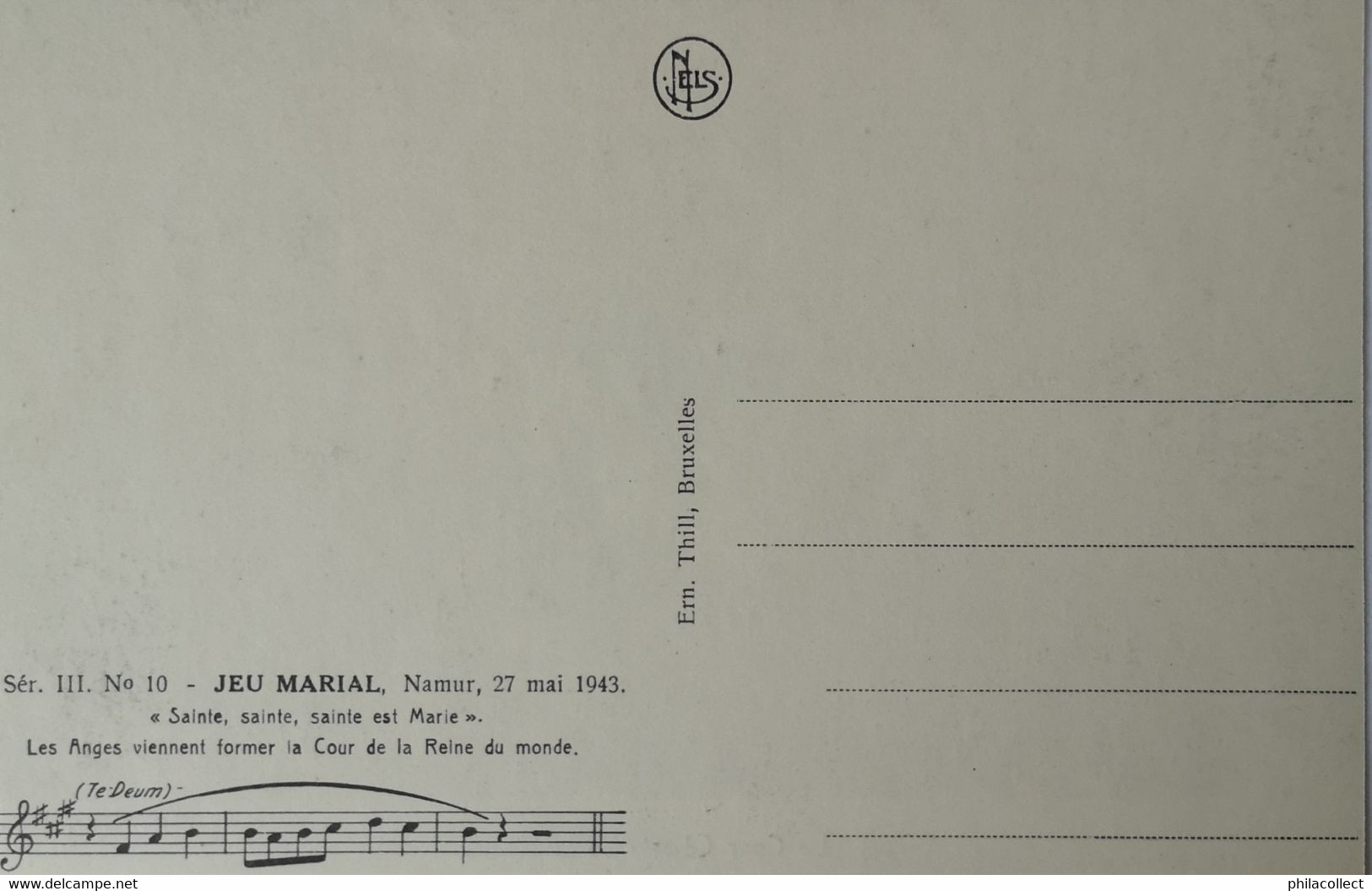 Namur // Jeu Marial Namur 27 Mai 1943 // Ser. III No. 10 // 19?? - Namur