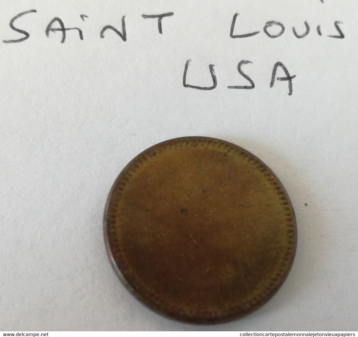 JETON USA SAINT  LOUIS  En L'état Sur Les Photos - Monetary/Of Necessity