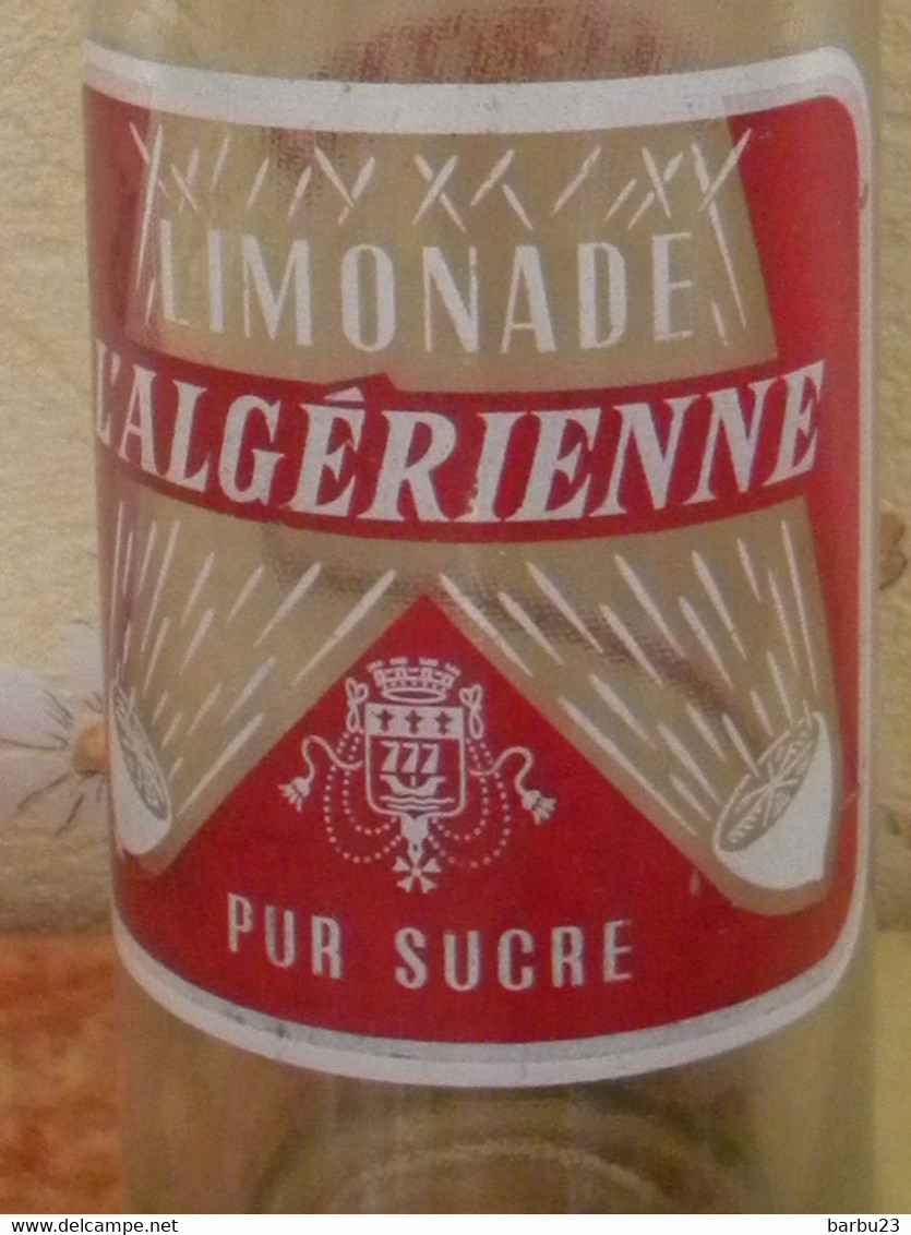 Ancienne Bouteille 1 Litre De Limonade L'algerienne - Limonade