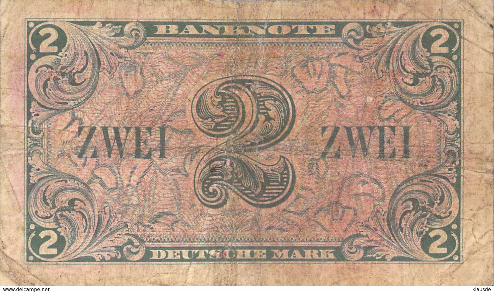 BRD 2 Deutsche Mark 1948. Ro 234a. - Autres & Non Classés