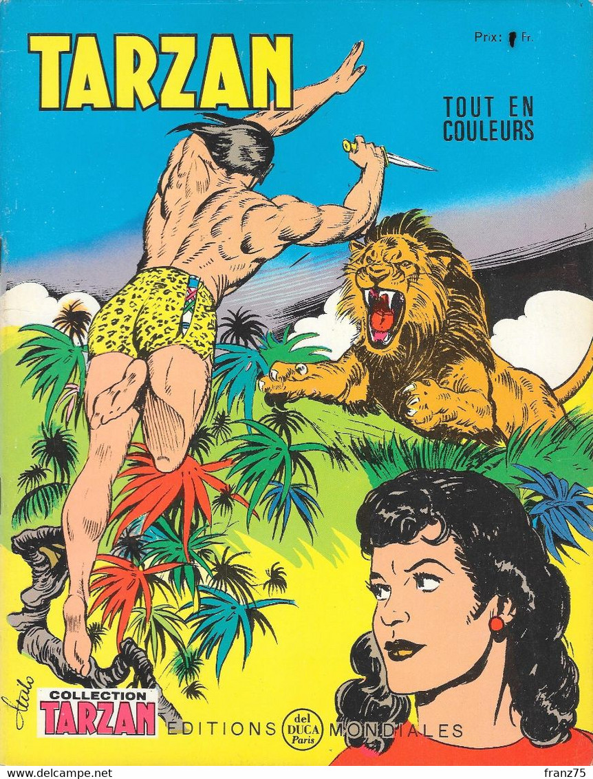 Collection TARZAN N°31-Editions Mondiales-1968 (scans)--TBE. - Tarzan