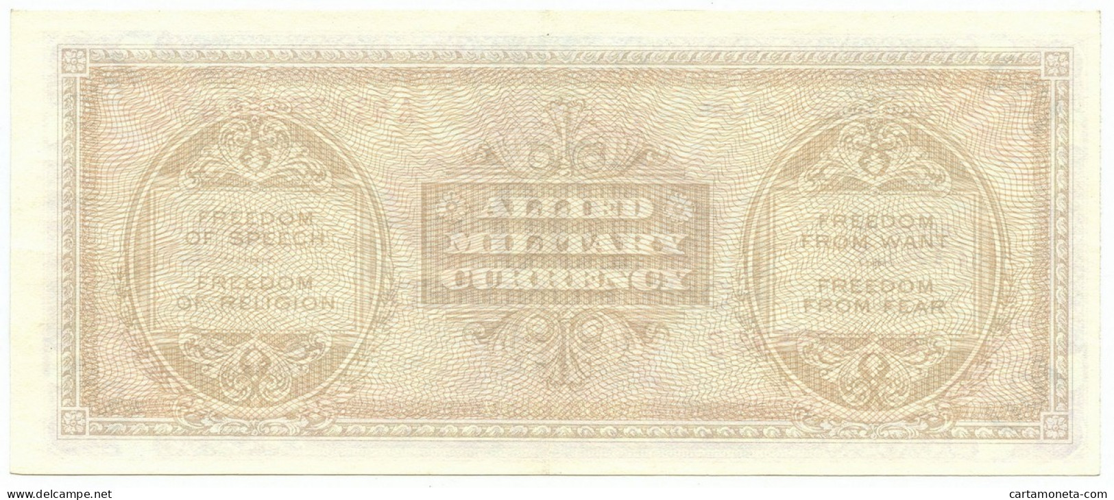 100 LIRE OCCUPAZIONE AMERICANA IN ITALIA BILINGUE FLC A-B 1943 A SPL+ - 2. WK - Alliierte Besatzung