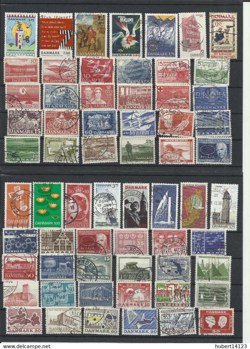 Danemark collection de 600 timbres différents DANMARK