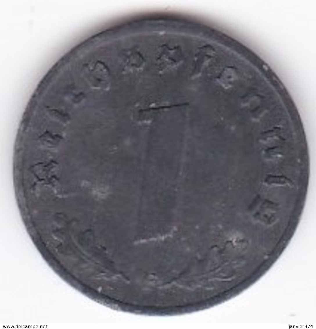 1 Reichspfennig 1943 F STUTGART En Zinc - 1 Reichspfennig