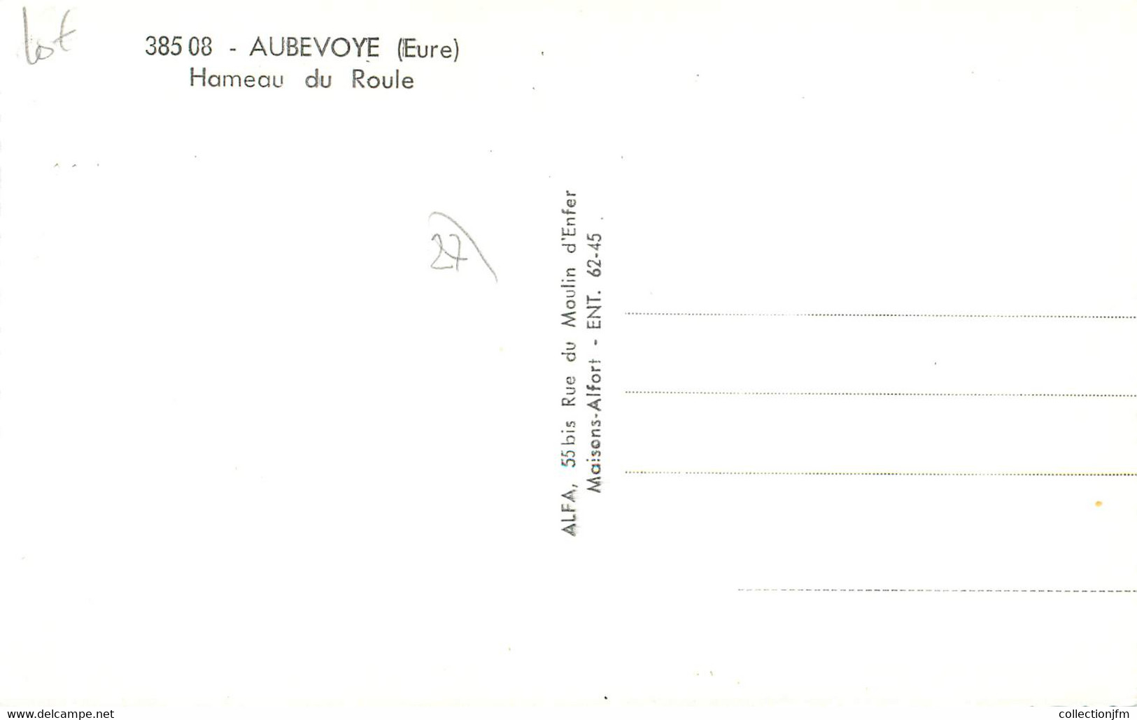 / CPSM FRANCE 27 "Aubevoye, Hameau Du Roule" - Aubevoye