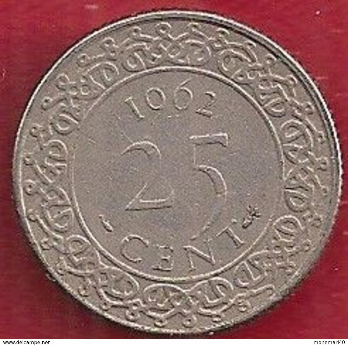 SURINAM 25 CENT - 1962 - Surinam 1975 - ...