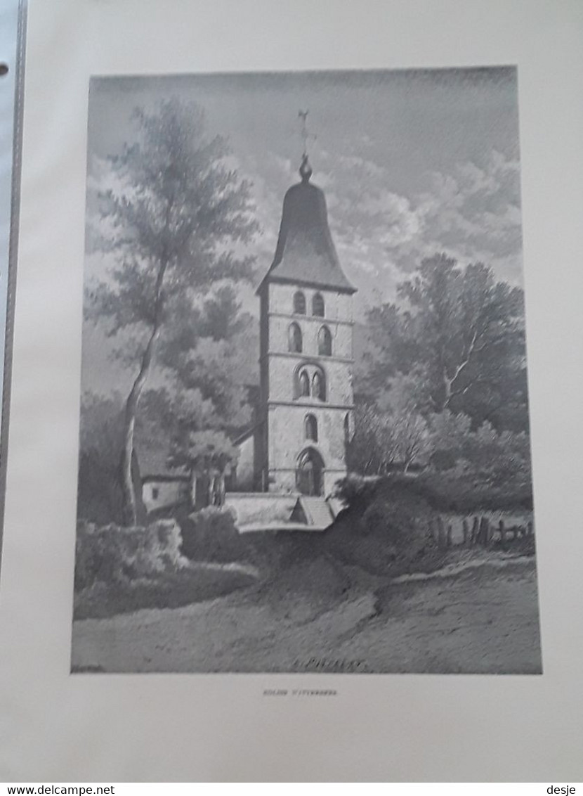 Dilbeek Itterbeek Gravure Kerk Van Itterbeek, Puttaert, 1892 - Dilbeek