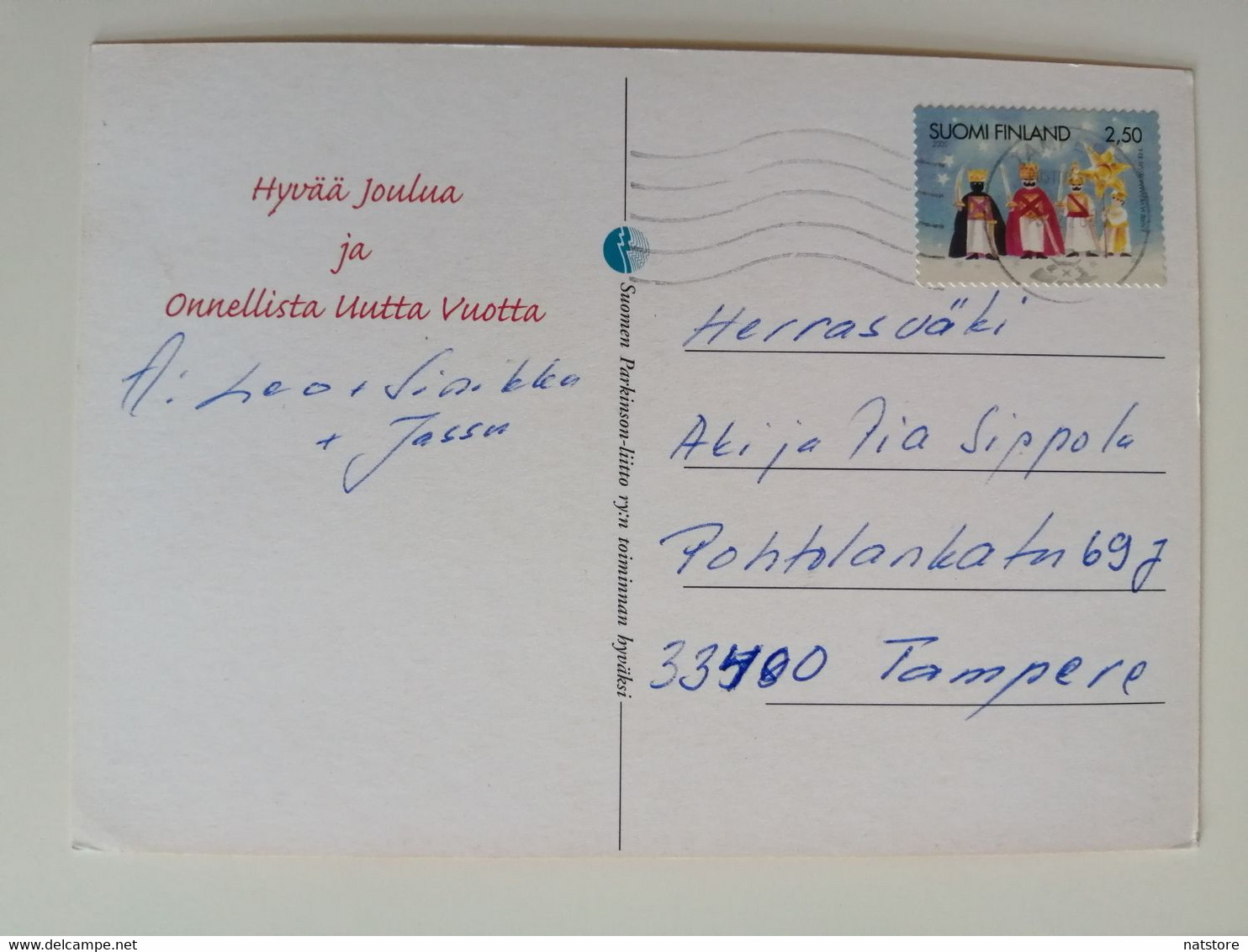 2000..FINLAND ...VINTAGE POSTCARD WITH STAMP..CHRISTMAS - Brieven En Documenten