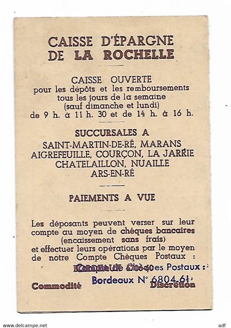 ANCIEN PETIT CALENDRIER 1950 PUB PUBLICITAIRE CAISSE D'EPARGNE DE LA ROCHELLE, ILLUSTRATION COURSE CHEVAUX - Small : 1941-60