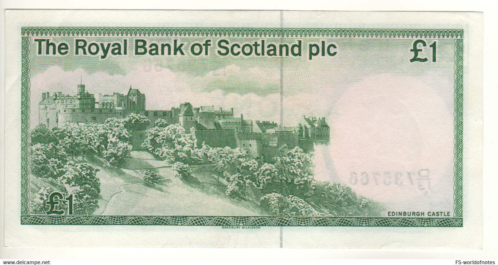 SCOTLAND  1 Pound  The Royal Bank Of Scotland  P341b   Dated 3 January, 1985   Edinburgh Castle - 1 Pond