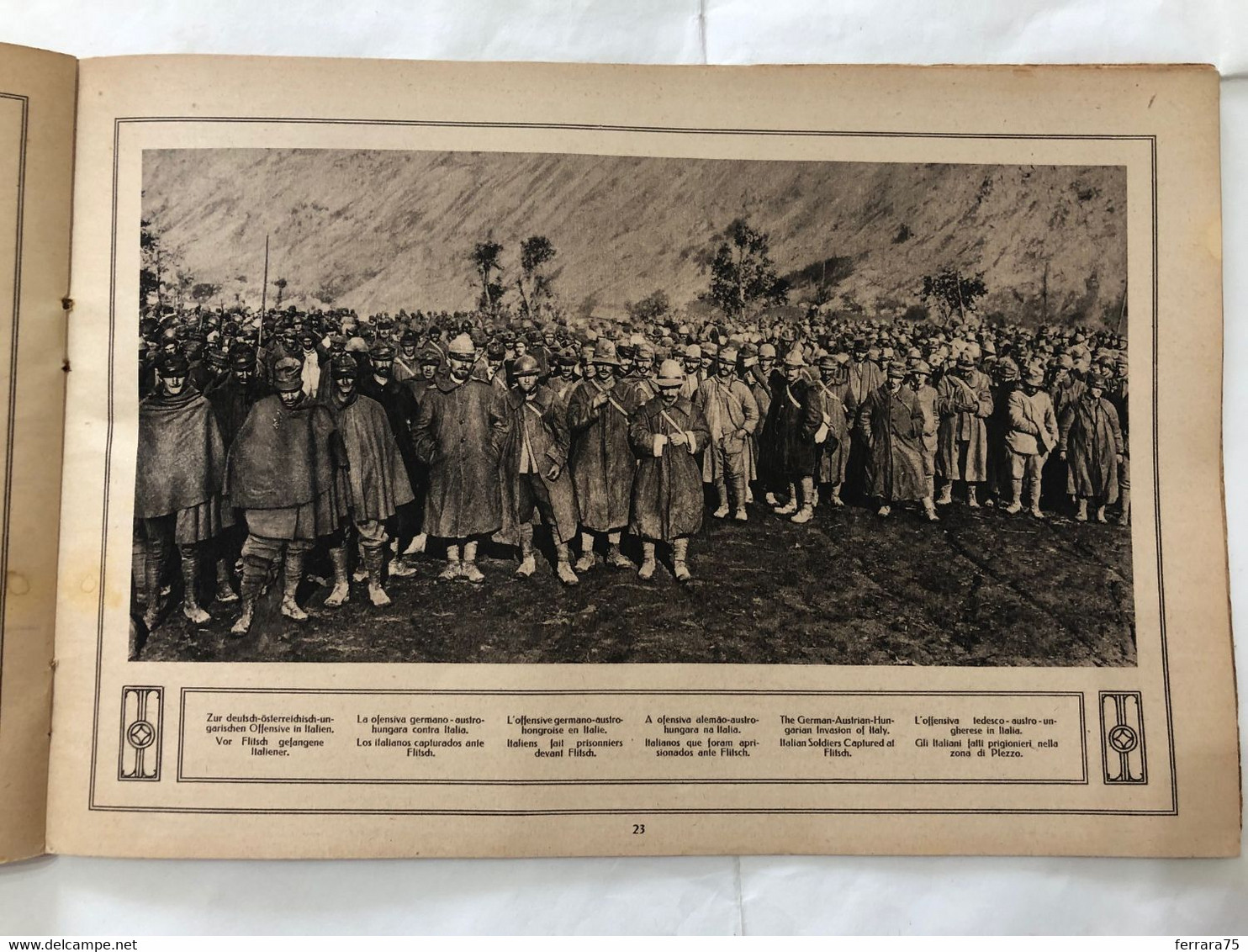 WW1 LA GRANDE RIVISTA ILLUSTRATA 1917 AVIAZIONE UDINE TAGLIAMENTO RUDOLF MOSSE.