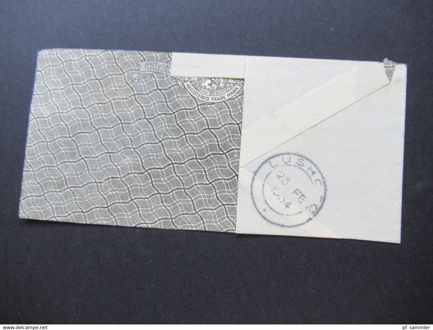 GB Kolonie Uganda 1934 Großes Briefstück Mit Stempel Kilimanjaro T.P.O. DN Travelling Post Office - Kenya & Uganda