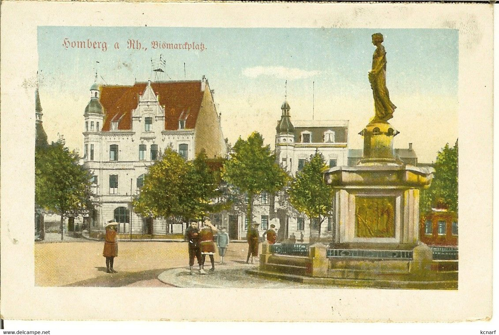 CP De HOMBER A Rh. " Bismarckplatz " Cachet Poste Militaire Belge 7 - Ratingen