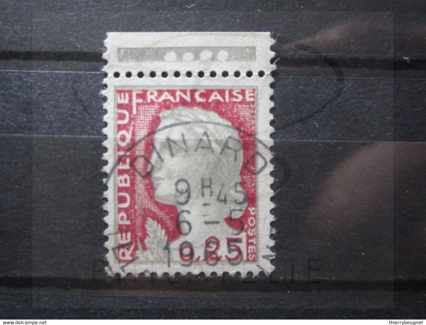 VEND BEAU TIMBRE DE FRANCE N° 1263 + BDF , OBLITERATION " DINARD " !!! - 1960 Marianne De Decaris