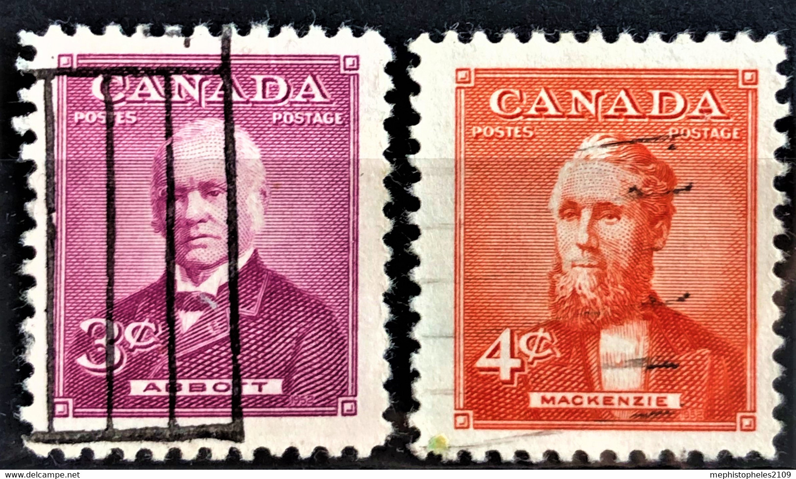 CANADA 1952 - Canceled - Sc# 318, 319 - Gebraucht