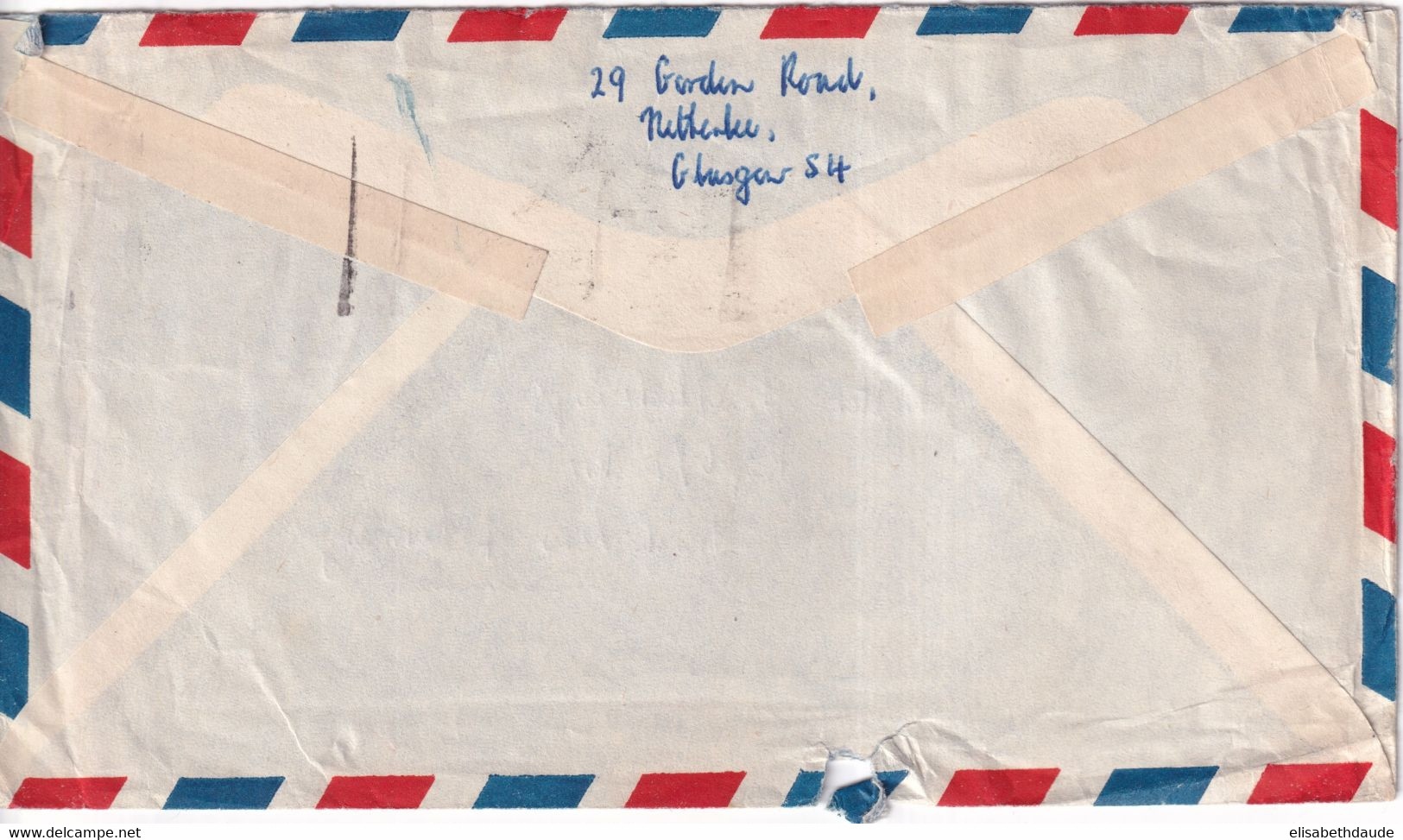 GB / PERFIN - 1949 - ENVELOPPE Avec PERFORE De GLASGOW => RIEGEL BADEN (GERMANY) - Perfins