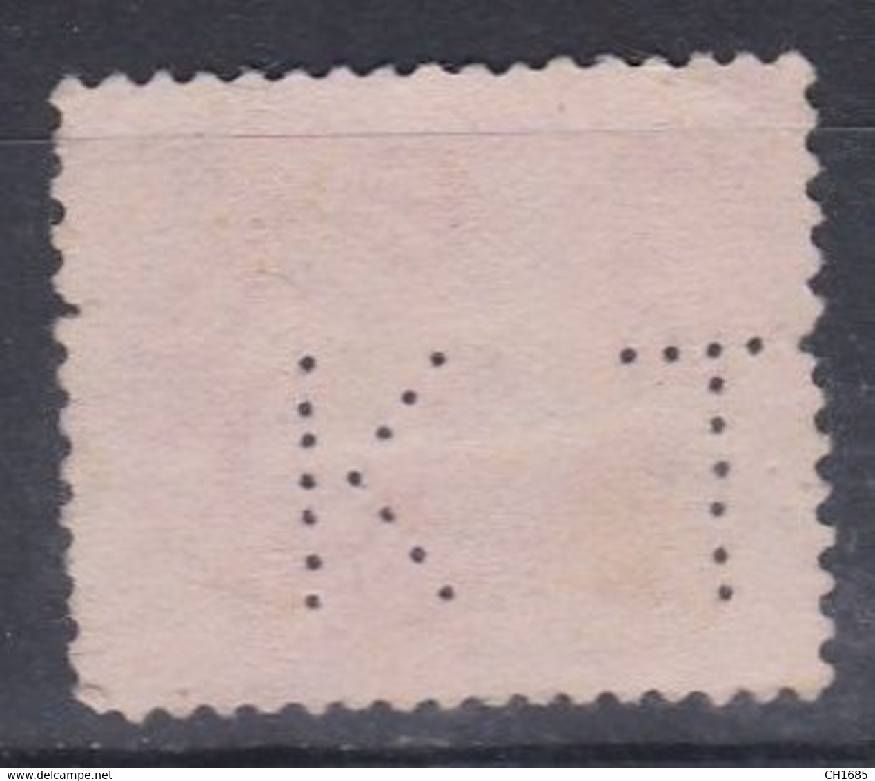 JAPON : Perforé Perfin Lochung : Perforation K T Sur  Yvert 121 - Oblitérés