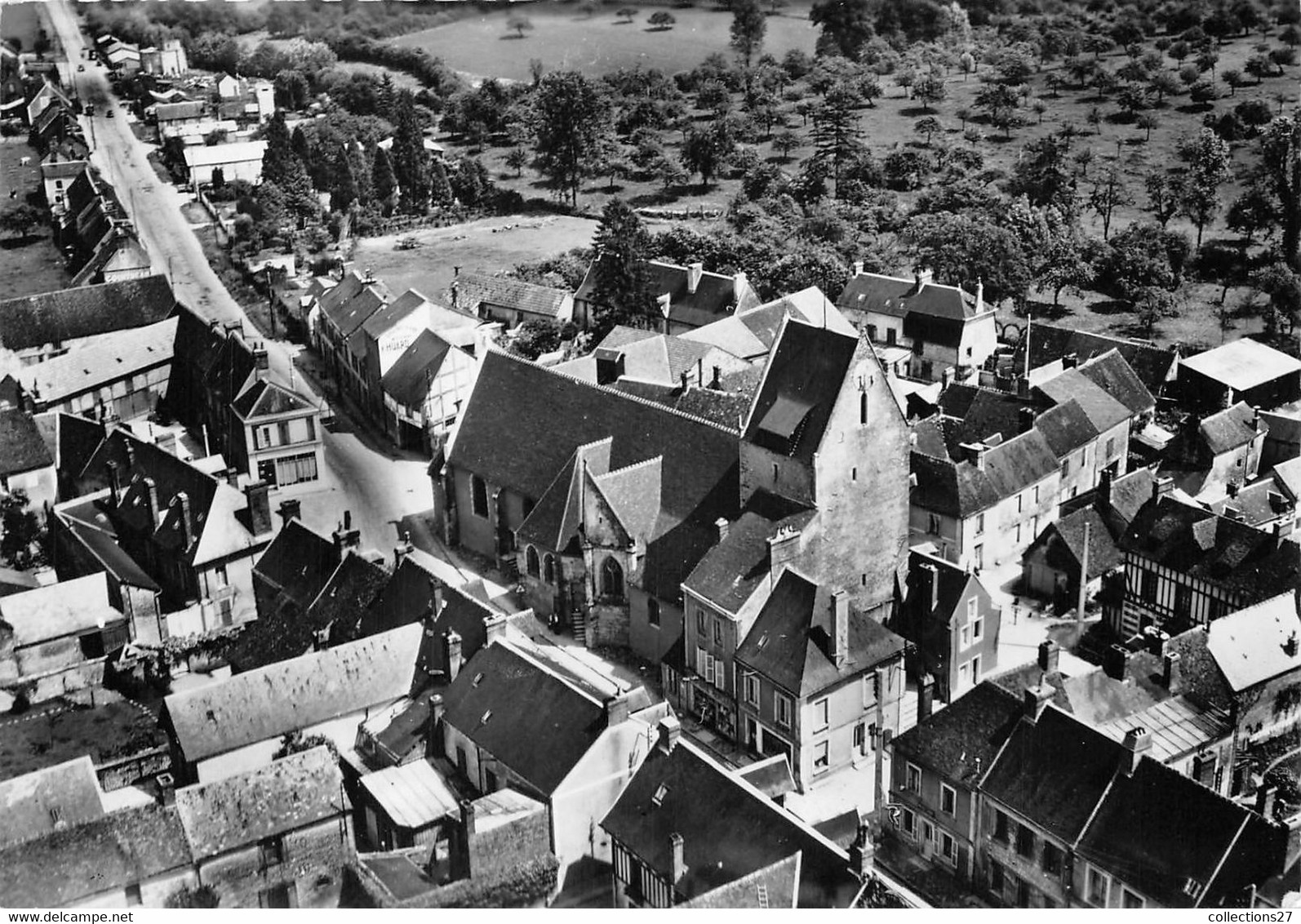 61-LE-MERLERAULT- VUE GENERALE DU CIEL - Le Merlerault