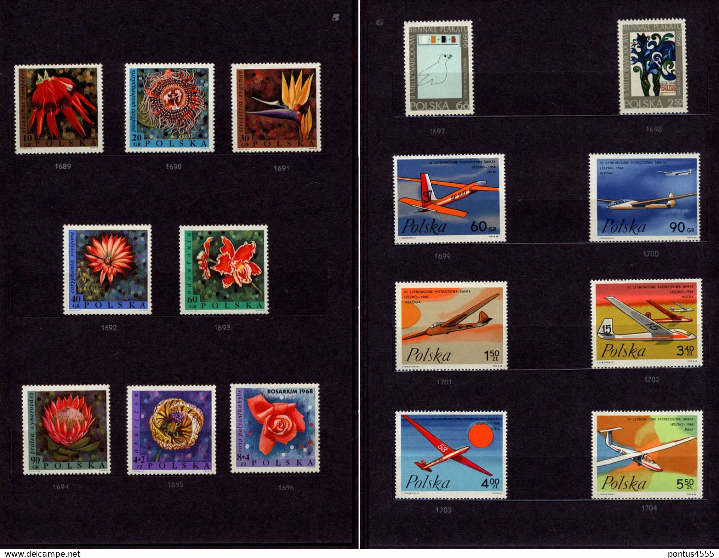 Poland Collection 1968 MNH - Années Complètes