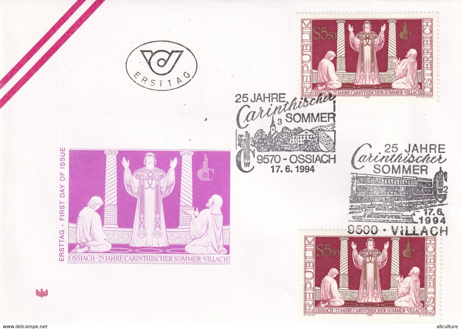 A8389- CARINTHISCHER SOMMER ERSTTAG, 1994 REPUBLIC OSTERREICH USED STAMP ON COVER - Brieven En Documenten