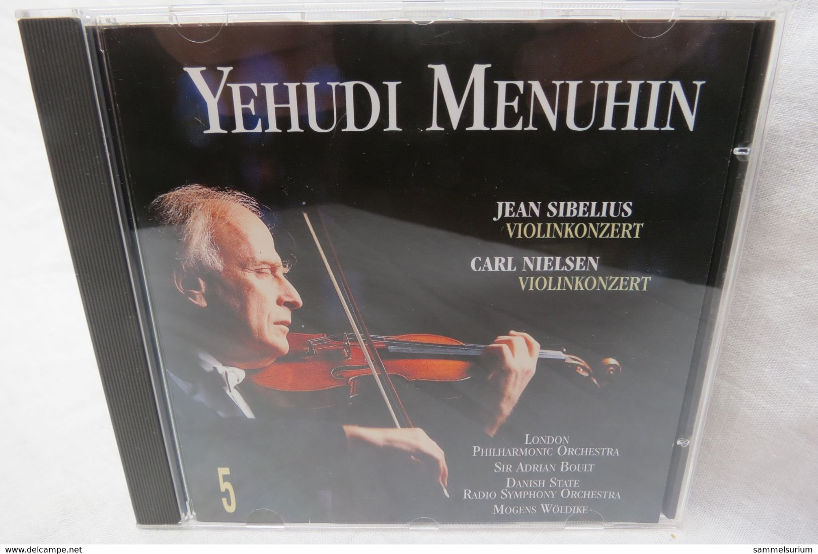 5 CDs "Yehudi Menuhin" Grosse Violinkonzerte