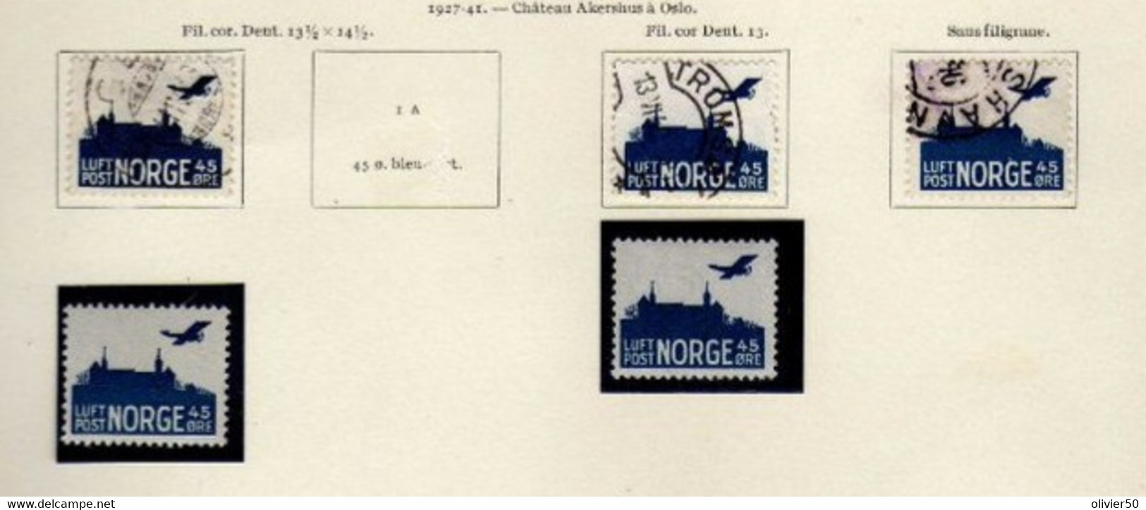 Norvege (1937-41)-     Poste Aerienne  **/*/o - Ungebraucht