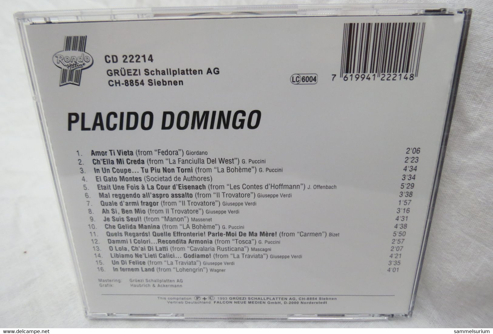 CD "Placido Domingo" Placido Domingo - Opera
