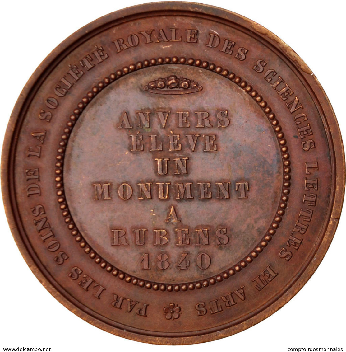 Belgique, Medal, Arts & Culture, 1840, Hart, SUP, Bronze - Autres & Non Classés