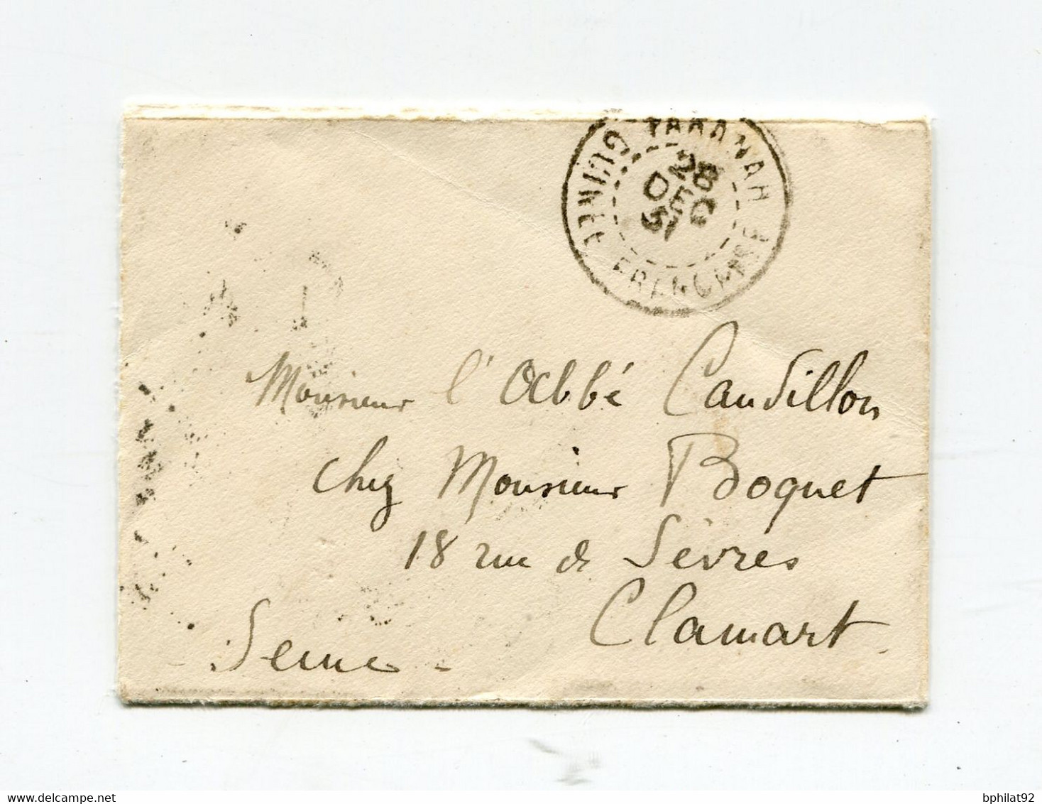 !!! GUINEE, LETTRE DE FARANAH DE 1931, AFFRANCH AU VERSO - Covers & Documents