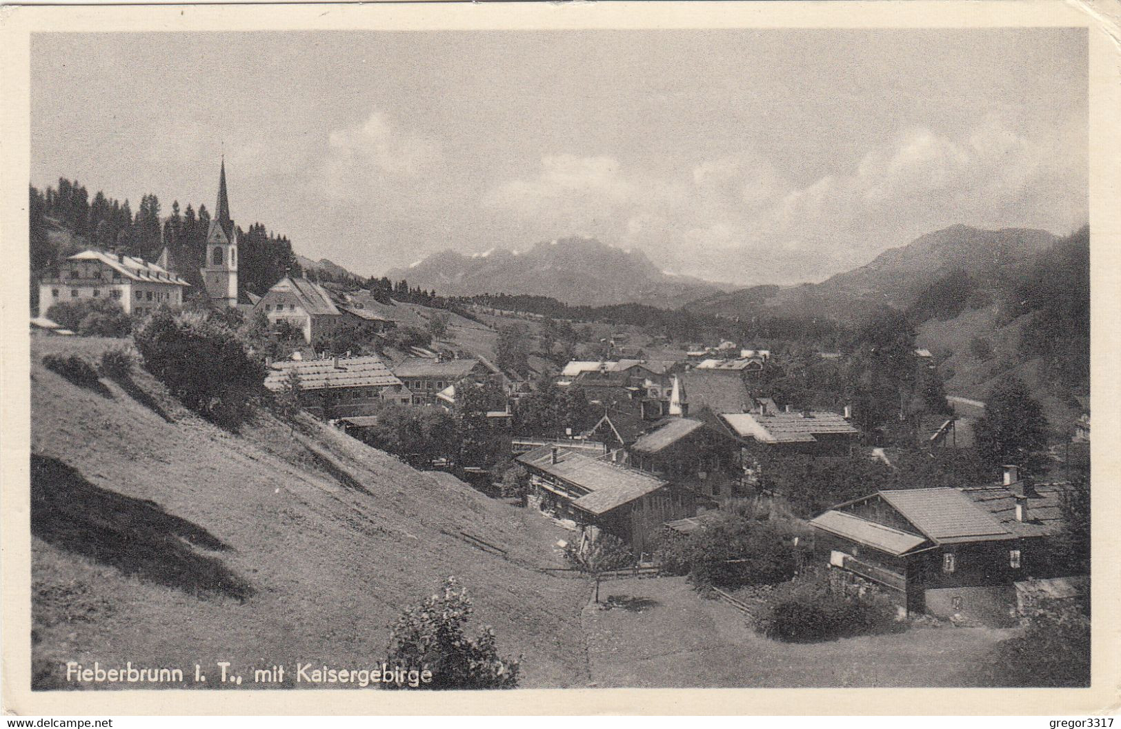 6020) FIEBERBRUNN I. T. - HAUS DETAILS - Kirche Bauernhof Mit Kaisergebirge - - Fieberbrunn